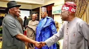 Former President Goodluck Jonathan and Bola Tinubu