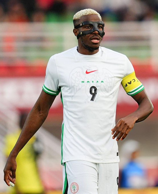 Victor Osimhen captained Super Eagles against Uganda