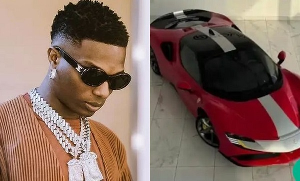 Wizkid and Ferrari SF90
