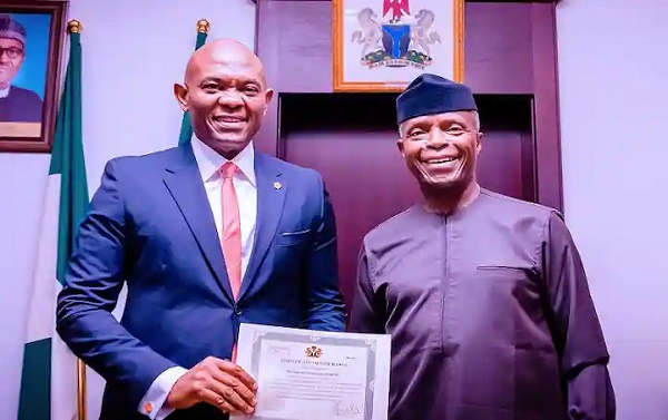 Tony Elumelu and Yemi Osinbajo