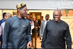 A photo of Seyi Makinde and Peter Obi