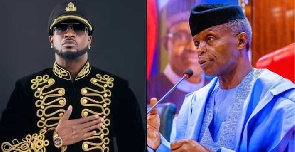 Peter Okoye and Vice President Yemi Osinbajo