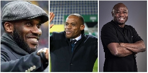 L-R: Jay-Jay Okocha,Sunday Oliseh, Emmanuel Amunike