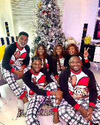 Omotola Jalade-Ekeinde and family