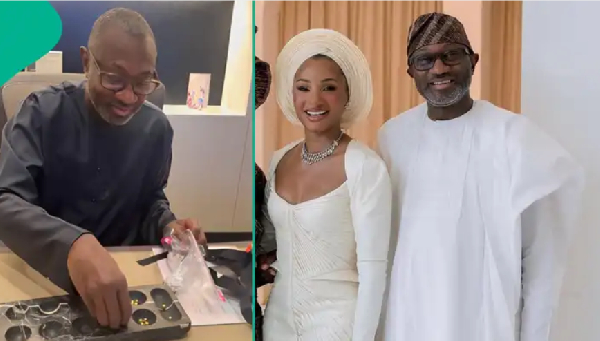 Billionaire Femi Otedola shows off his birthday gift from daughter Temi