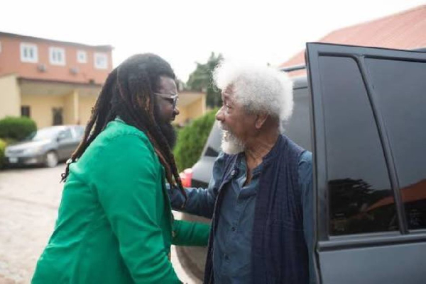 Onyeka Nwelue and Wole Soyinka