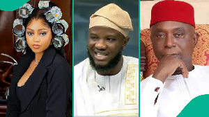 Regina Daniels, Deeone, and Ned Nwoko Regina Daniels, Deeone, and Ned Nwoko