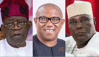 Bola Ahmed Tinubu, Atiku Abubakar and Peter Obi