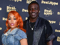 Senegalese-American singer Akon and his wife, Tomeka