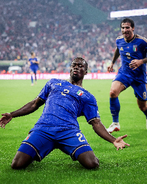 Michael Kayode scores on his debut for Italy