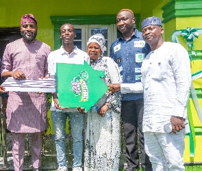 Festival of Joy winner Ibrahim Akindele receives key to a three-bedroom apartment