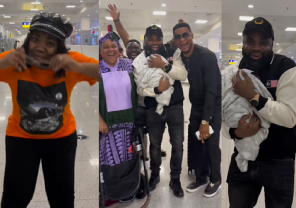 Mercy Chinwo with family and friends