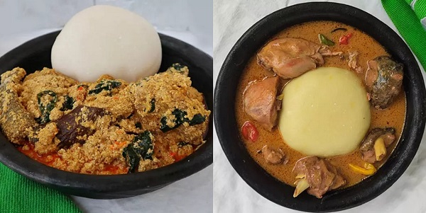 Nigeria and Ghana fufu