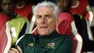 Bafana Bafana head coach Hugo Broos