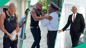 Charlse Okocha and Tony Elumelu