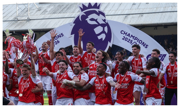 Arsenal win first Premier League title in 22 years