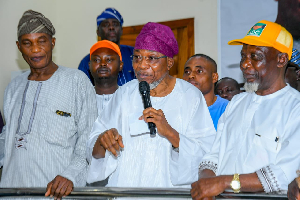 Rauf Aregbesola with some ADC members