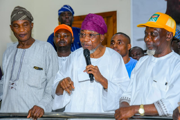 Rauf Aregbesola with some ADC members