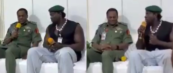 VeryDarkMan and Major General M.E. Onoja
