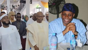 Davido and his father, Adedeji Adeleke