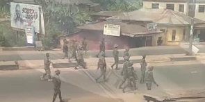 Soldiers seen on the streets of Orlu