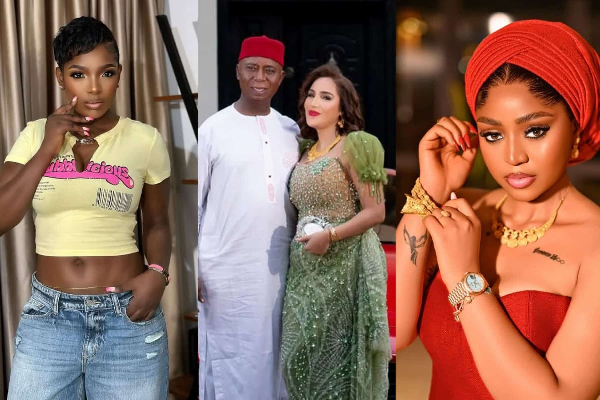 Annie Idibia, Regina Daniels and Ned Nwoko and fifth wife