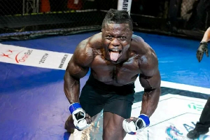 Power Slap heavyweight, Kabiru Adediran, a.k.a Hulk