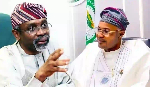 A photo collage of Femi Gbajabiamila and Adeniyi Adeyemi