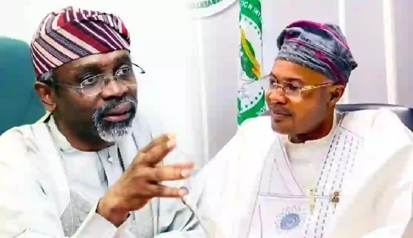 A photo collage of Femi Gbajabiamila and Adeniyi Adeyemi