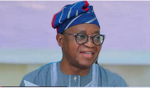 Adegboyega Oyetola is the Minister of Marine and Blue Economy