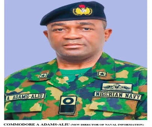 The Navy spokesman, A. Adams-Aliyu. Credit: Nigerian Navy