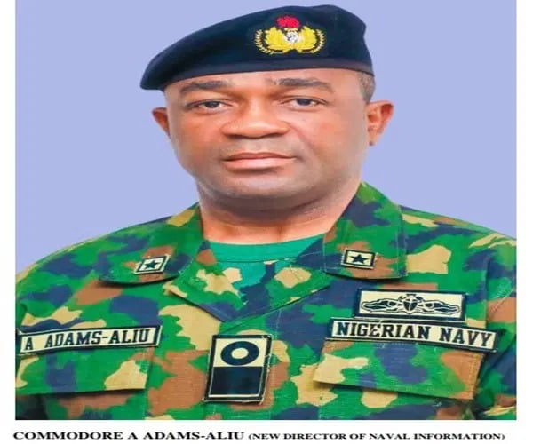 The Navy spokesman, A. Adams-Aliyu. Credit: Nigerian Navy