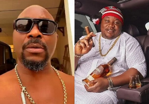 Isaac Fayose and Cubana Chief Priest