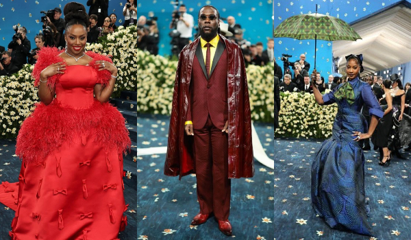A photo collage of Chimamanda Adichie, Burna Boy and Tems,