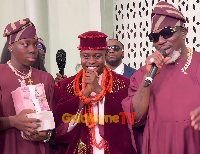 King Ochacho and his son at Peller's marriage ceremony