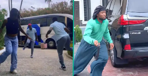 Asisat Oshoala mimics Brian Jotter's dance moves