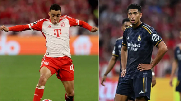Musiala starred and Bellingham struggled during the UCL clash between Bayern and Real Madrid