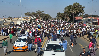 South Africans protesting against migrants