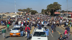 South Africans protesting against migrants