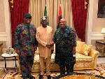 President Bola Ahmed Tinubu with Governor Adeleke and  Dr Deji Adeleke