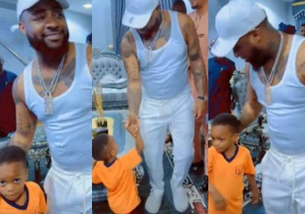 Davido and little boy