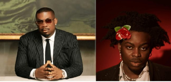 Don Jazzy and new signee LOVN