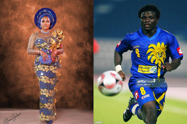A photo collage of actress Bose Alao and Razak Omotoyossi