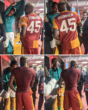 Victor Osimhen and Virgil Van Dijk exchanged jerseys after the game
