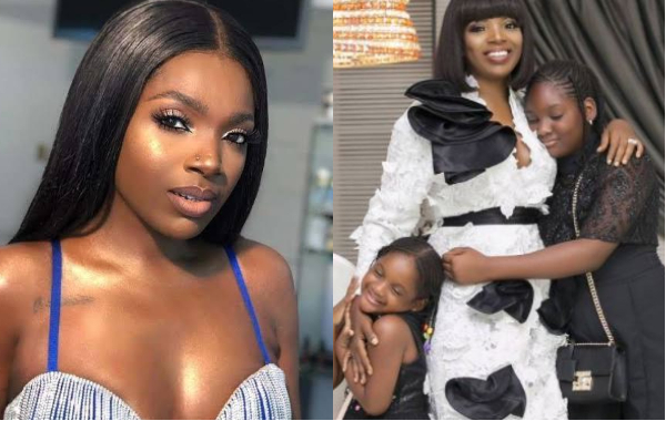 Annie Idibia and her children