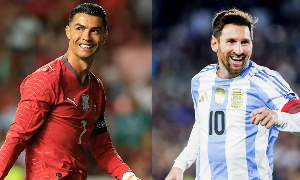 L-R: Cristiano Ronaldo, Lionel Messi