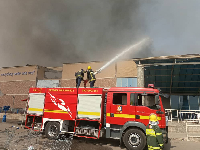 Firefighters in action