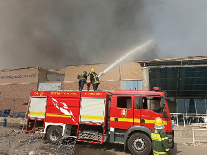 Firefighters in action