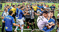 Chaos broke out in the game between Cruzeiro and fierce local rivals, Atlético Mineiro