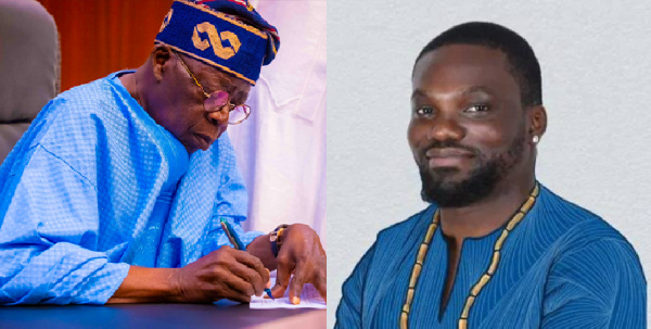 President Bola Ahmed Tinubu and David Hundeyin